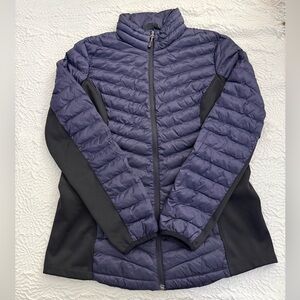 Purple & Black Windbreaker Full Zip Jacket